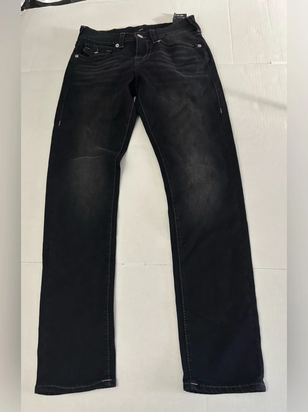 True Religion Jeans Geno Big T Flap Men's Relaxed Slim 700046 sz 29 inseam 31.5”
